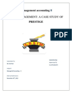 Cost Management: A Case Study of