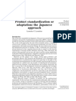 Reading-Product Standardization or Adaptation