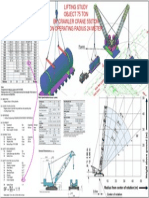 Lifting Study Object 75t by Crane 550ton On Operating Radius 24meter