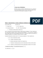 Derivation of Formula For Shear Stress Distribution