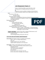 Cash Management Chapter 11: Negative Cash Budget - A Period of Time When A Companies Disbursements Exceed