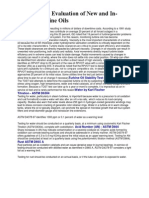 Performance Evaluation of New and In-Service Turbine Oils: Turbine Oil Stability Test (TOST) ASTM D943