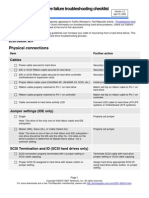 Hard Drive Troubleshooting Checklist