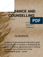 Guidance and Counselling: Ratheesh Thapasya Thrissur