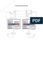 Procedure For End To End Testing