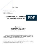 Guidelines For Best Practice in User Interface For GIS