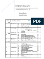 Calcutta University Computer Sc. Syllabus