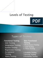 Levels of Testing