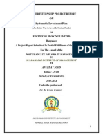 Project Report On SIP in Mutual Funds