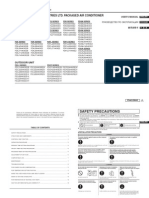 User'S Manual: Mitsubishi Heavy Industries Ltd. Packaged Air Conditioner