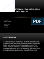 Financial Performance Evaluation Using RATIO ANALYSIS