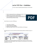 Preparation For NTS Test