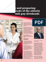 Planning and Preparing For Needs of The Elderly Will Pay Dividends