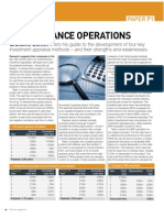 P1 Investment Appraisal Methods