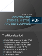 Contrastive Studies-History and Development