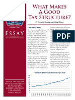 What Makes A Good Tax Structure