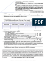 Form DB-450 Claim For Disability Benefits