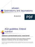 Choice Between Gastrostomy and Jejunostomy