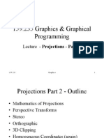 159.235 Graphics & Graphical Programming: Lecture - Projections - Part 2