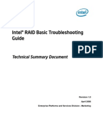 Intel® RAID Basic Troubleshooting Guide: Technical Summary Document