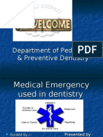 Medical Emergency in Dentistry