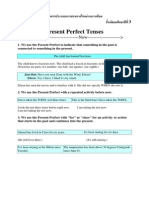 Present Perfect Tense PDF