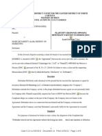 Plaintiff's Brief For Federal Court Opposing Defendant's Motion To Dismiss A Diversity Action Under Rule 12 (B) (6) .