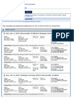 View Current Reservation: United Confirmation Number