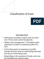 Classification of Costs