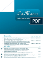 La Mama Wine Menu PDF