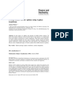 Antoon Pelsser - Pricing Double Barrier Options Using Laplace Transforms PDF