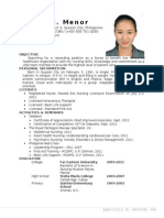 Nurse Resume 2013