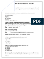 Instrumentation Questions and Answers