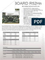 802.11A/B/G/N Dual Band Minipci Card: 20Mhz 40Mhz 20Mhz 40Mhz