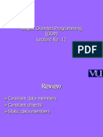 Object Oriented Programming (OOP) - CS304 Power Point Slides Lecture 12