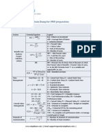 Brain Dump For PMP Preparation