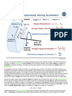 Angular Displacement, Velocity, Acceleration