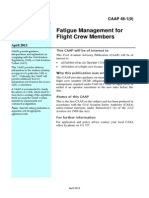 Fatigue Management For Flight Crew Members