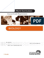 ICHIGAN - ICHIGAN 1 Credit BIOLOGY - ICHIGAN Course/Credit Requirements