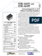 STR-A6151 STR-A6159: Universal-Input/13 or 16 W Flyback Switching Regulators