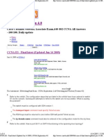 CCNA Exploration 4.0: Cisco Certified Network Associate Exam, 640-802 CCNA All Answers 100/100. Daily Update