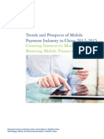 Trends and Prospects of Mobile Payment Industry in China 2012-2015