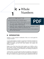 Topic 1 Whole Numbers