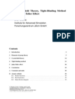 Crystal-Field Theory, Tight-Binding Method, and Jahn-Teller Effect