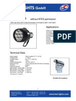 Without ATEX Permission: LED-cap Lamp With 2-Step Illumination (Emergency Light, Main Light)