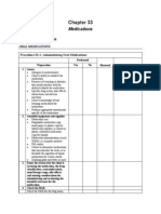 Checklist - Medication Administrations