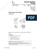 Engine Brake, Fault Tracing