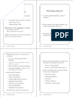 OO Design Patterns Why Design Patterns?: Design Patterns, Elements of Reusable Object-Oriented Software