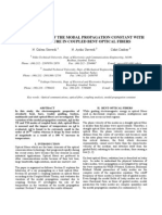 The Variation of The Modal Propagation Constant With Temperature in Coupled Bent Optical Fibers