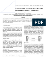 Ijret - Enhanced Security Framework To Ensure Data Security in Cloud Using Security Blanket Algorithm